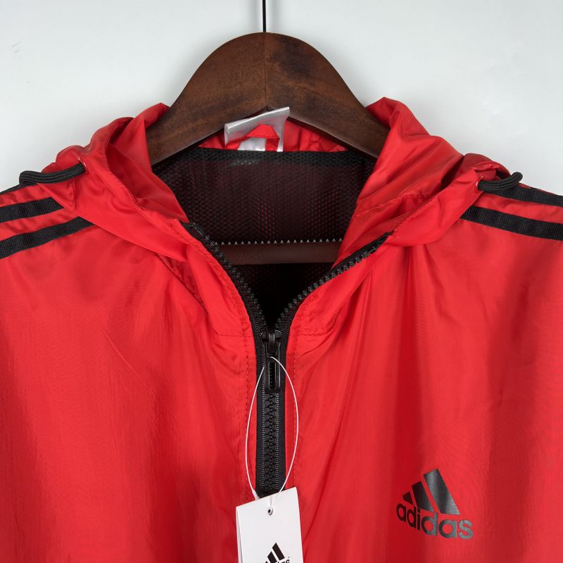 Corta Vento Vermelho Adidas