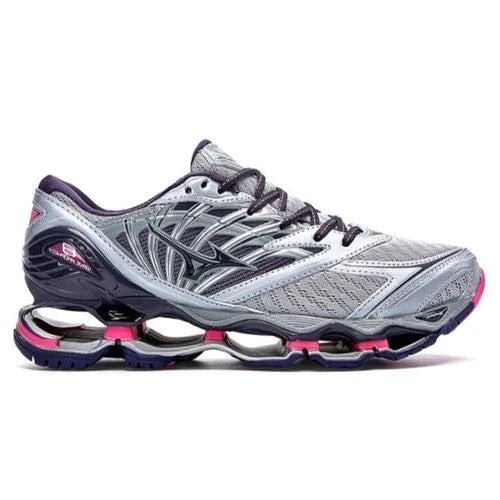 Tênis Mizuno Prophecy 8 Cinza e Rosa