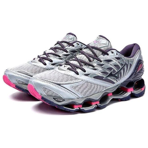 Tênis Mizuno Prophecy 8 Cinza e Rosa