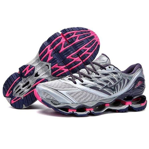 Tênis Mizuno Prophecy 8 Cinza e Rosa