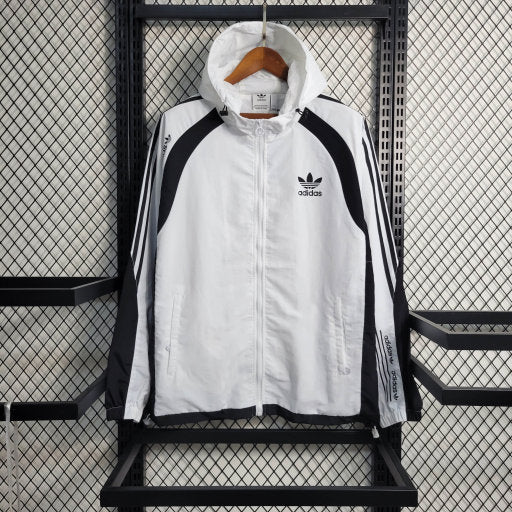 Corta Vento Adidas Masculina - Branca e Preta