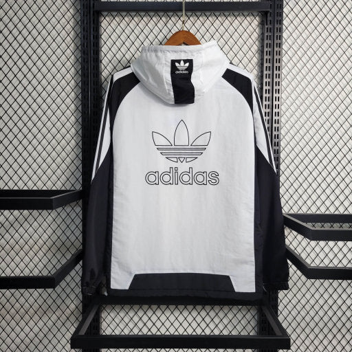 Corta Vento Adidas Masculina - Branca e Preta