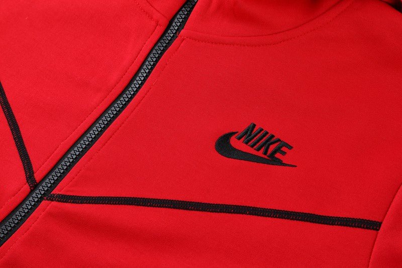 Conjunto Nike Tech Fleece Vermelho x Preto