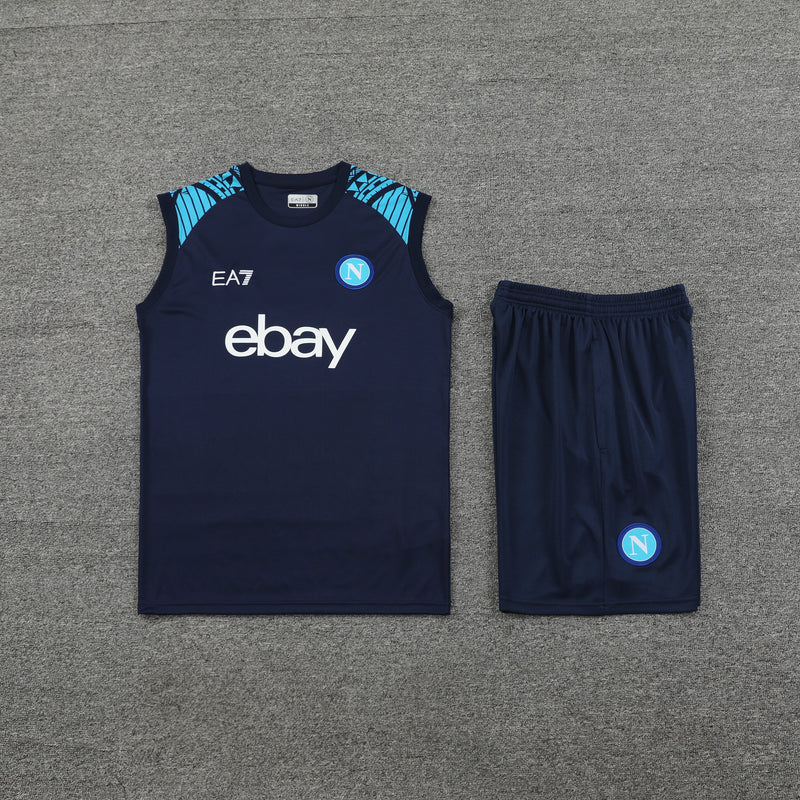 Kit Camisa Regata e Short Napoli 23/24