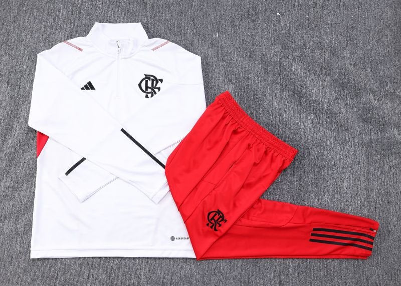 Conjunto Branco Flamengo Pré Jogo 23/24