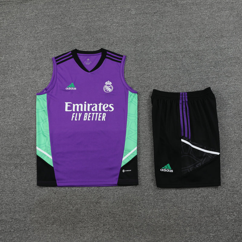 Kit Camisa Regata e Short Real Madrid 23/24