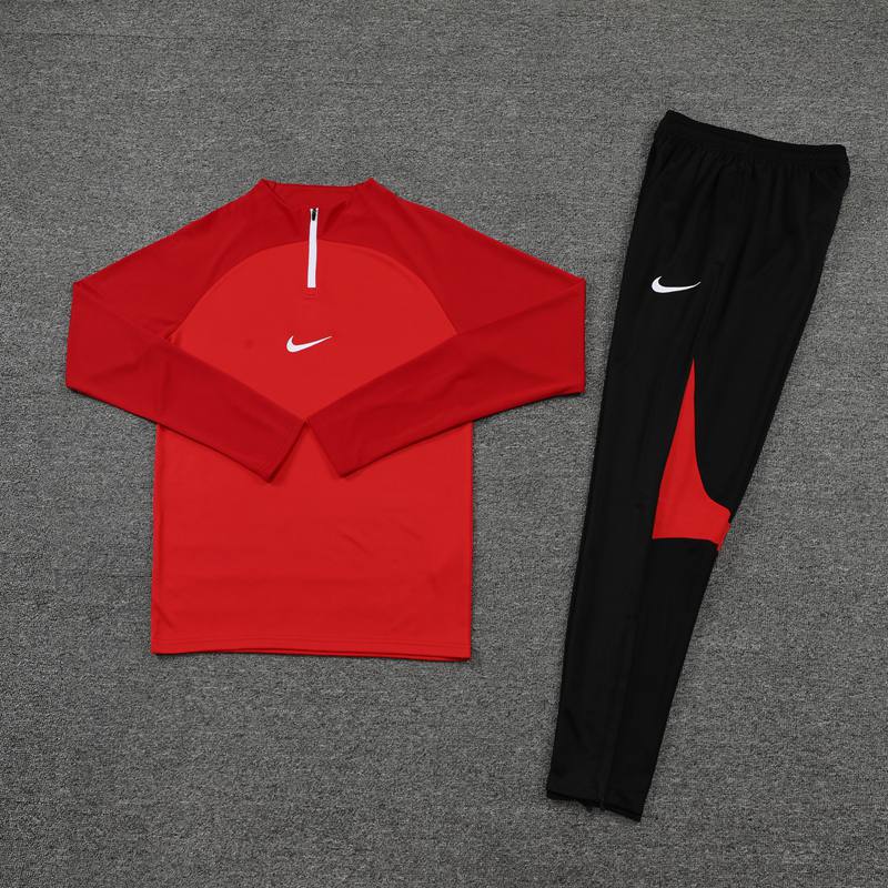 Conjunto Treino Nike Preto e Vermelho Dri Fit