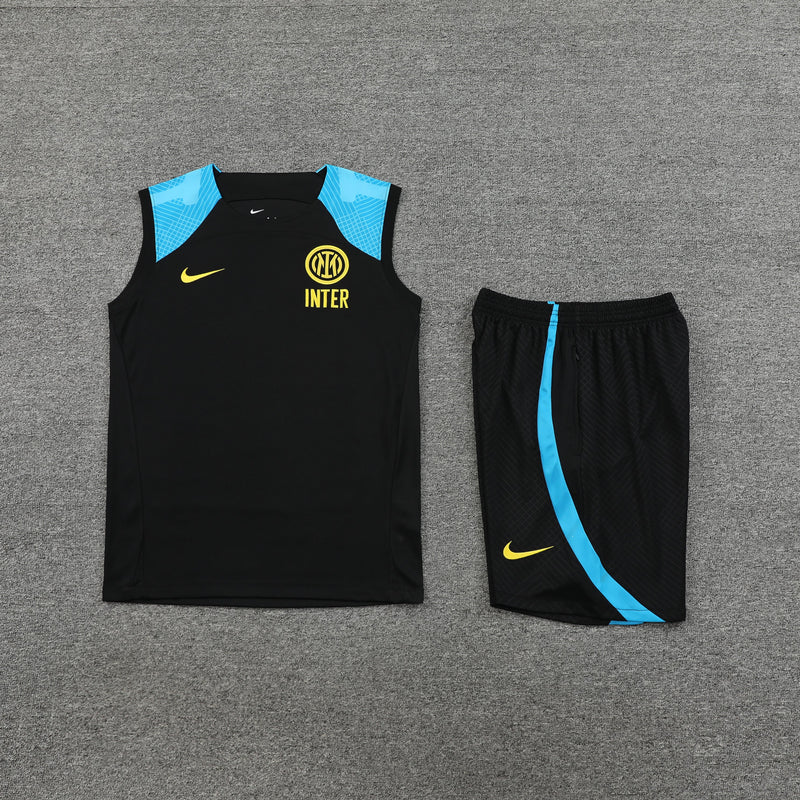 Kit Camisa Regata e Short Inter de Milão 23/24