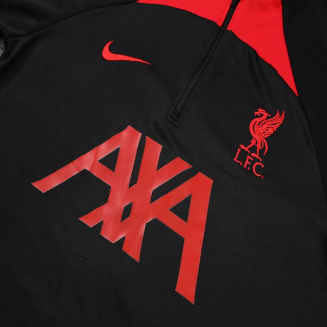 Conjunto Treino – Liverpool – Preto e Vermelho – 22/23