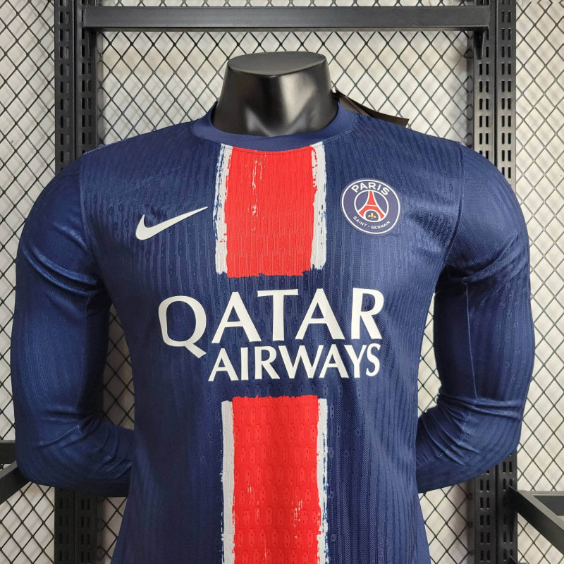 Camisa PSG Home Manga Comprida 24/25 - Nike Versão Jogador