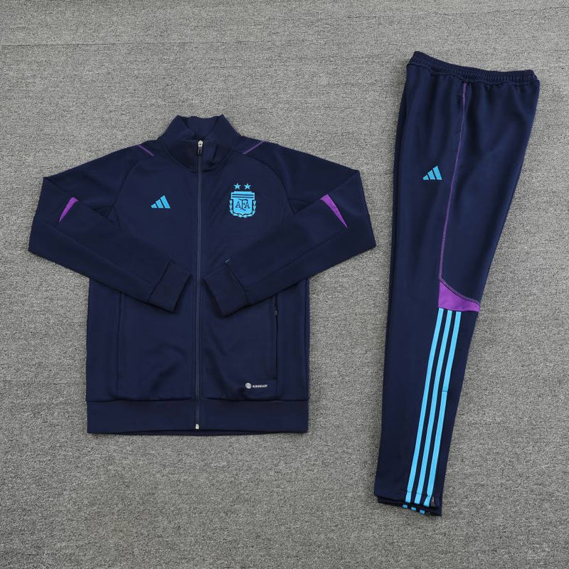 Conjunto Azul Argentina Copa do Mundo 2022