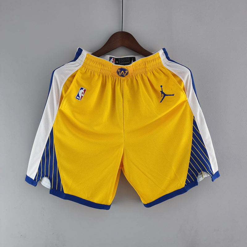 Shorts Golden State Warriors Air Jordan Yellow NBA