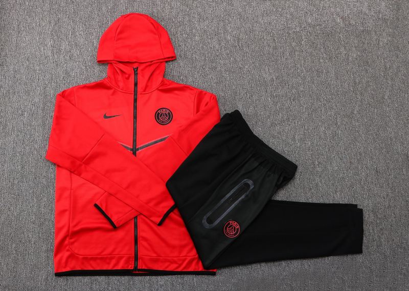 Conjunto PSG Tech Fleece Vermelho x Preto