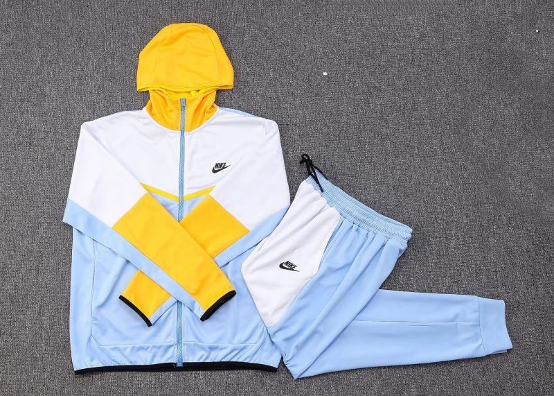 Conjunto Nike Tech Fleece Amarelo e Azul