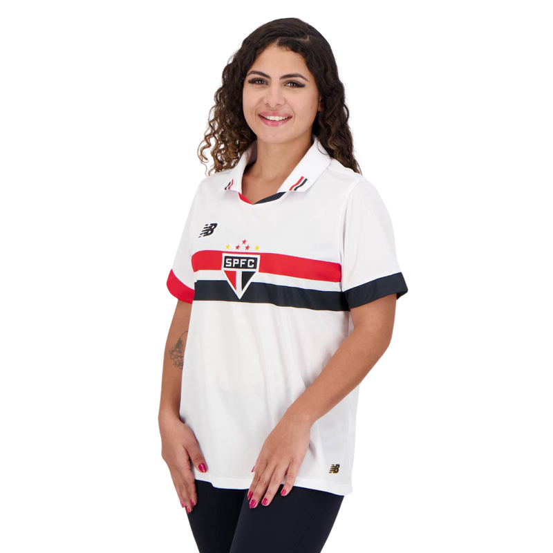 Camisa Feminina São Paulo I 24/25 - Branca