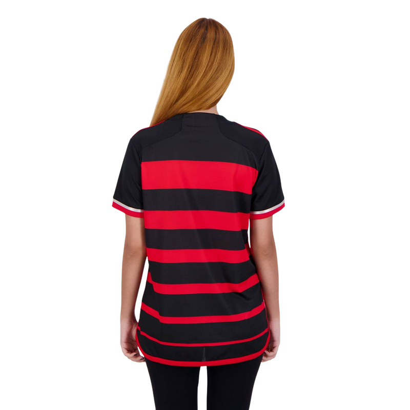 Camisa Feminina Flamengo I 2024/25 - Vermelha e Preta