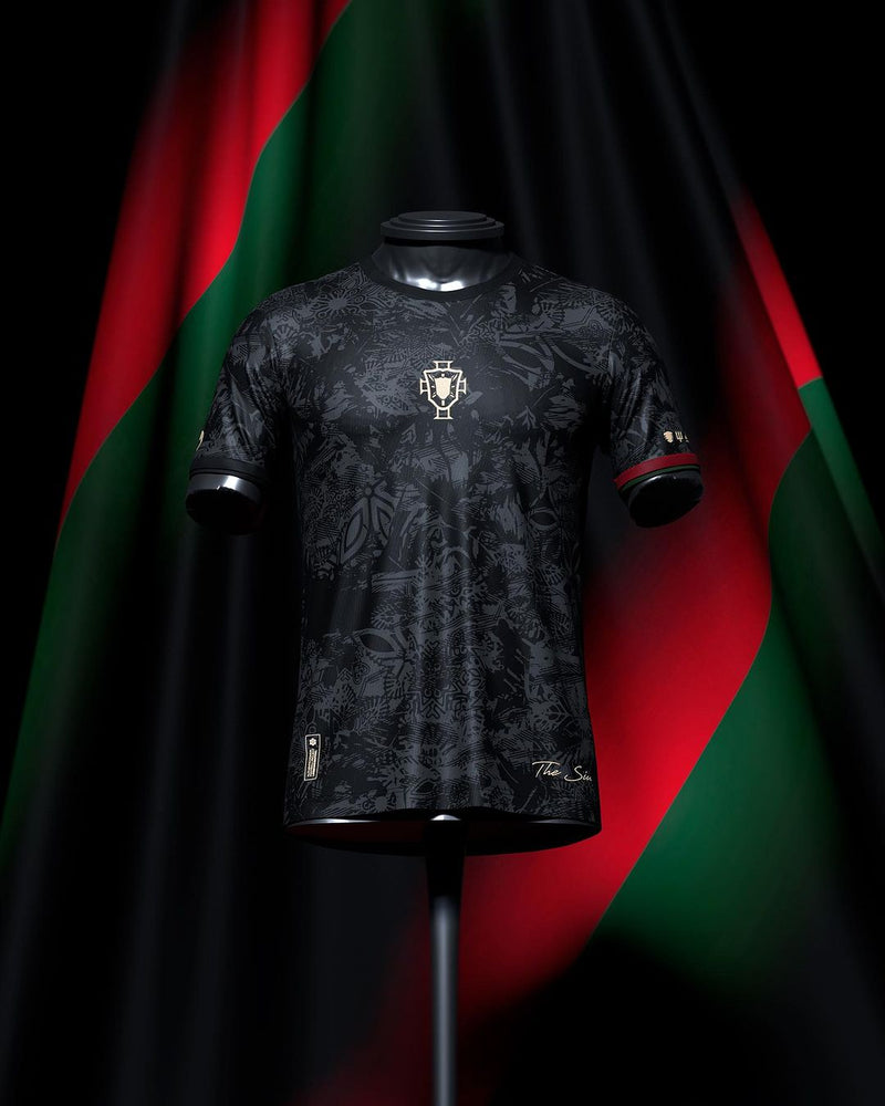 Camisa The Siu Cristiano Ronaldo 7 23/24 s/n° Torcedor Masculino - Preta