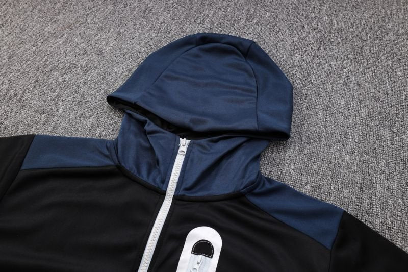 Conjunto Nike Tech Fleece Inside Preto e Azul