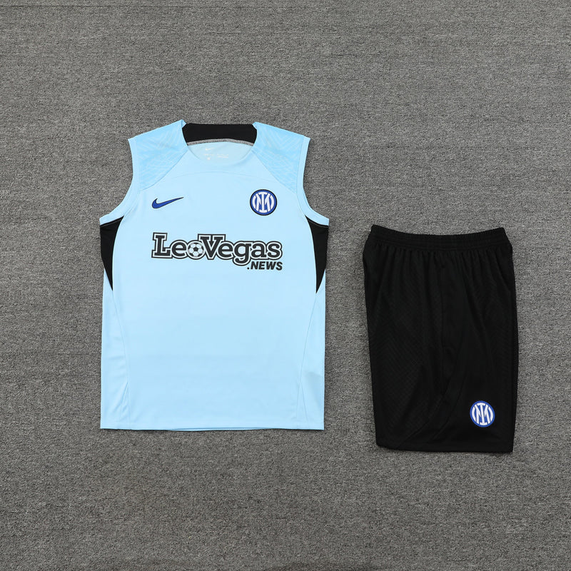 Kit Camisa Regata e Short Inter de Milão 23/24