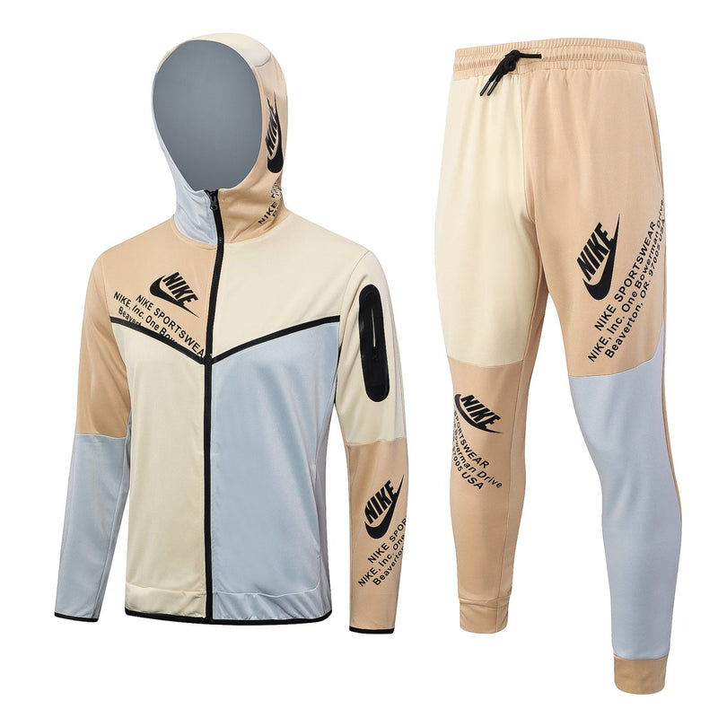 Conjunto Tech Fleece Bege e Cinza Sportswear