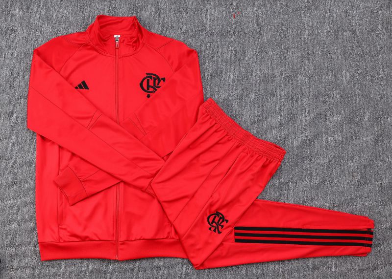 Conjunto Vermelho Flamengo Pré Jogo 23/24 – Ziper Total