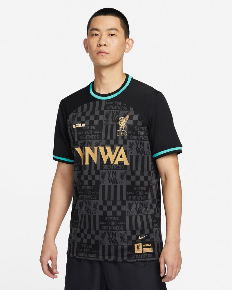 Camisa Liverpol x LeBron 2024 Torcedor Nike Masculino - Preta