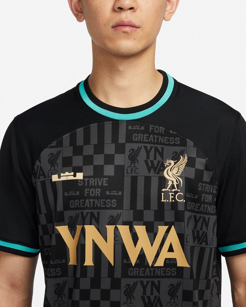 Camisa Liverpol x LeBron 2024 Torcedor Nike Masculino - Preta