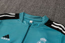Conjunto – Real Madrid – Azul x Preto – Meio Ziper - Lagrife Sport