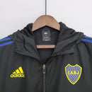 Corta Vento Boca Juniors Preto e Azul - Lagrife Sport