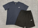 Kit Camisa e Short Nike Fleece Azul e Preto - Lagrife Sport