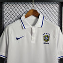 Camisa Polo Brasil <br>Branca - Lagrife Sport
