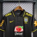 Camisa Polo Brasil - Preta - Todos os patrocinios - Lagrife Sport