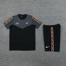Kit Camisa e Short Nike Repeat Preto e Cinza - Lagrife Sport