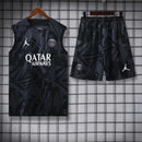 Kit Camisa Regata e Short PSG Preto 23/24 - Lagrife Sport