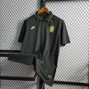 Camisa Polo Brasil Preta e Dourada Gold - Lagrife Sport