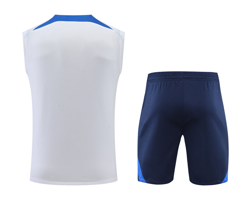 Kit de Treino Regata França 23/24 - Branco e Azul