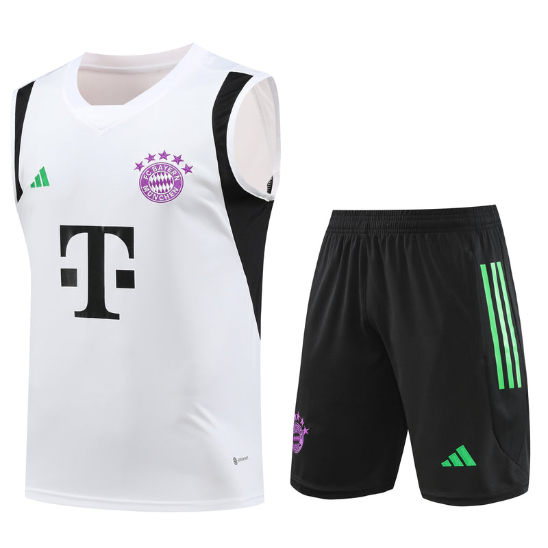 Kit de Treino Regata Bayern de Munique 23/24 - Branco