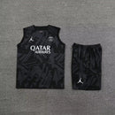Kit Camisa Regata e Short PSG Preto 23/24 - Lagrife Sport