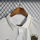 Camisa Polo Brasil Branca e Dourada Gold - Lagrife Sport