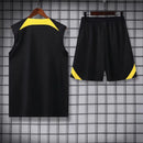 Kit Camisa Regata e Short PSG Preto e Amarelo 23/24 - Lagrife Sport