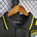 Camisa Polo Brasil - Preta - Todos os patrocinios - Lagrife Sport