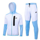 Conjunto Nike Tech Fleece Inside Branco e Azul - Lagrife Sport