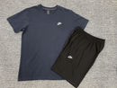 Kit Camisa e Short Nike Fleece Azul e Preto - Lagrife Sport