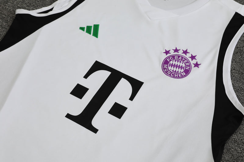 Kit de Treino Regata Bayern de Munique 23/24 - Branco