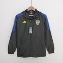 Corta Vento Boca Juniors Preto e Azul - Lagrife Sport
