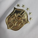 Camisa Polo Brasil Feminina Branca e Dourada Gold - Lagrife Sport