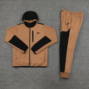 Conjunto Nike Tech Fleece Marrom Escuro - Lagrife Sport