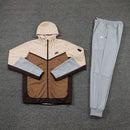 Conjunto Nike Tech Fleece Bege x Cinza - Lagrife Sport