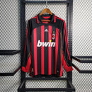 Camisa Manga Longa Rubro Negra Retro Teamgeist Milan 06/07 - Lagrife Sport