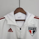 Corta Vento São Paulo Branco e Vermelho - Lagrife Sport